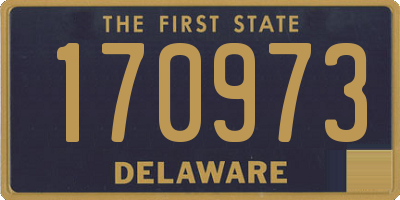 DE license plate 170973