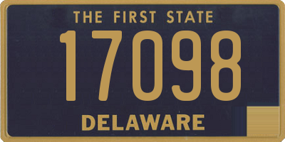 DE license plate 17098