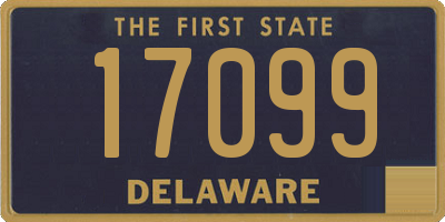 DE license plate 17099