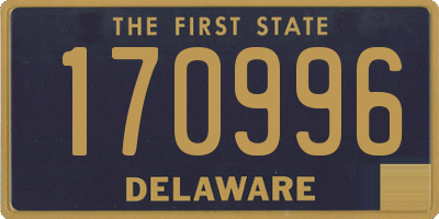 DE license plate 170996