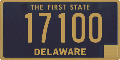 DE license plate 17100