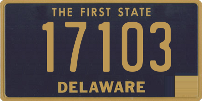 DE license plate 17103