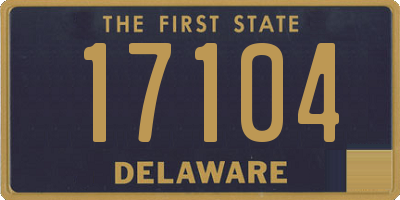 DE license plate 17104