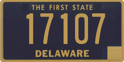 DE license plate 17107