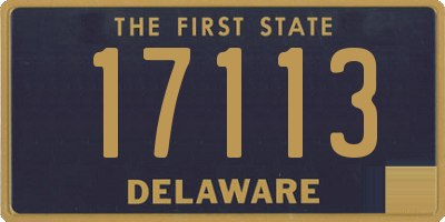 DE license plate 17113