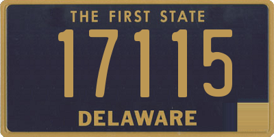 DE license plate 17115