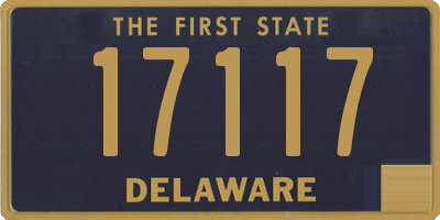 DE license plate 17117