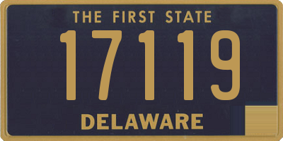 DE license plate 17119