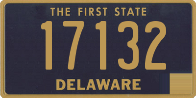 DE license plate 17132