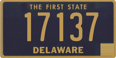 DE license plate 17137