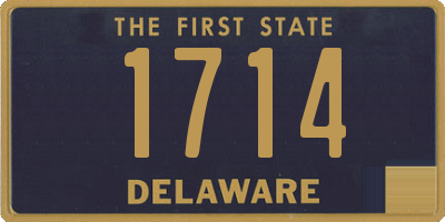 DE license plate 1714