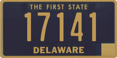 DE license plate 17141