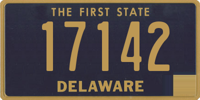 DE license plate 17142