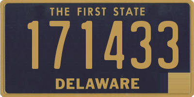 DE license plate 171433