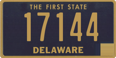 DE license plate 17144