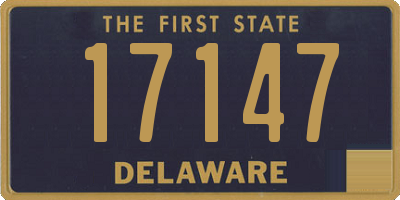 DE license plate 17147