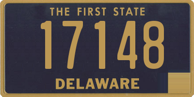 DE license plate 17148