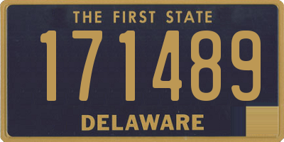 DE license plate 171489