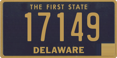 DE license plate 17149