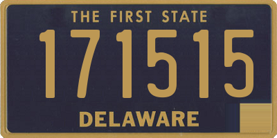 DE license plate 171515