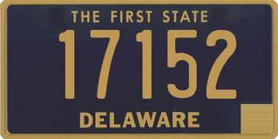 DE license plate 17152