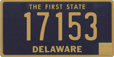 DE license plate 17153