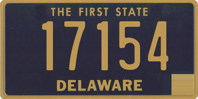 DE license plate 17154