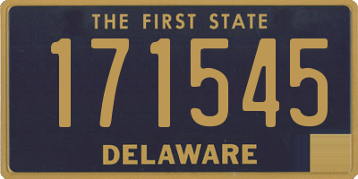 DE license plate 171545