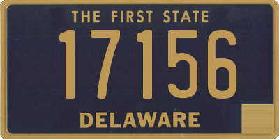 DE license plate 17156