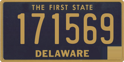 DE license plate 171569