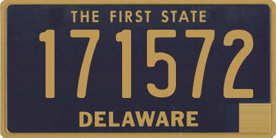 DE license plate 171572