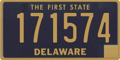 DE license plate 171574