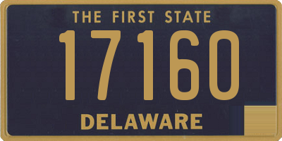 DE license plate 17160