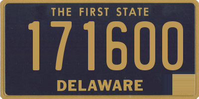 DE license plate 171600