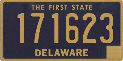 DE license plate 171623