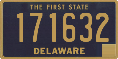 DE license plate 171632