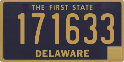 DE license plate 171633