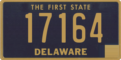 DE license plate 17164