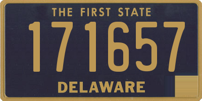 DE license plate 171657