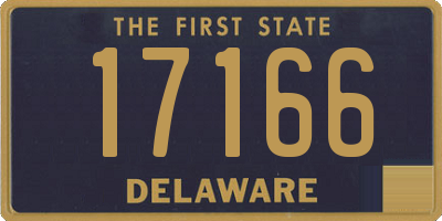 DE license plate 17166