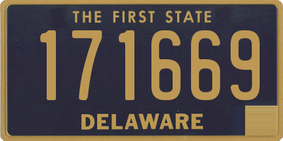 DE license plate 171669