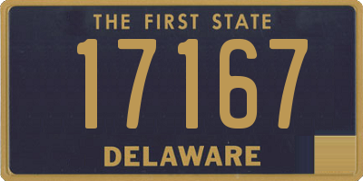 DE license plate 17167