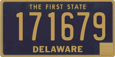 DE license plate 171679