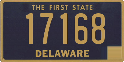 DE license plate 17168