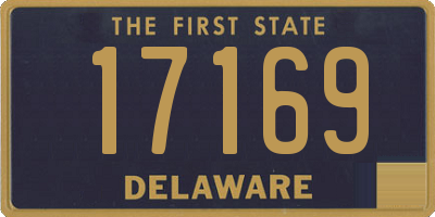 DE license plate 17169