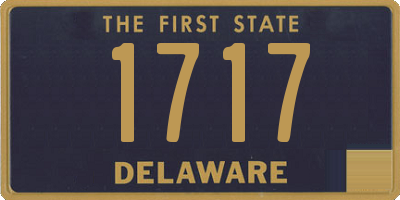 DE license plate 1717