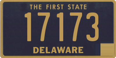 DE license plate 17173