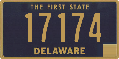 DE license plate 17174