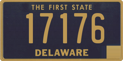 DE license plate 17176