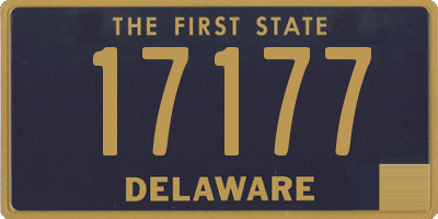 DE license plate 17177